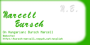marcell bursch business card